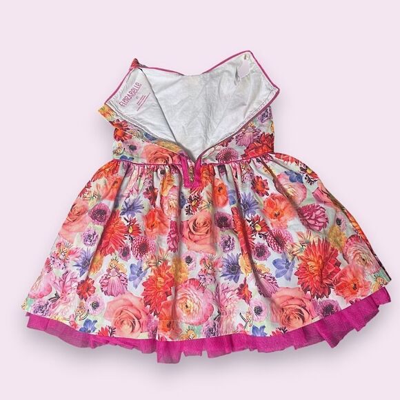 Florabelle Floral Dress with Back Zipper Toddler Kids Size 2T - Picture 6 of 14